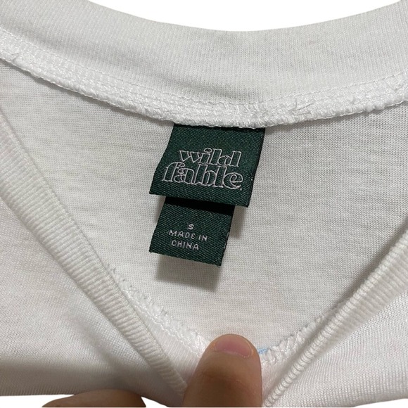 Wild Fable Women's Venice Graphic White Crop Top Size S - Picture 6 of 12